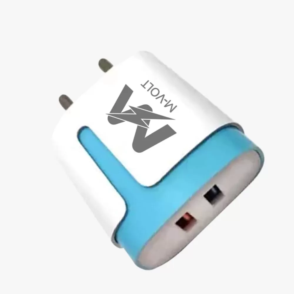 Mvolt 2 USB mobile Charger with Cable