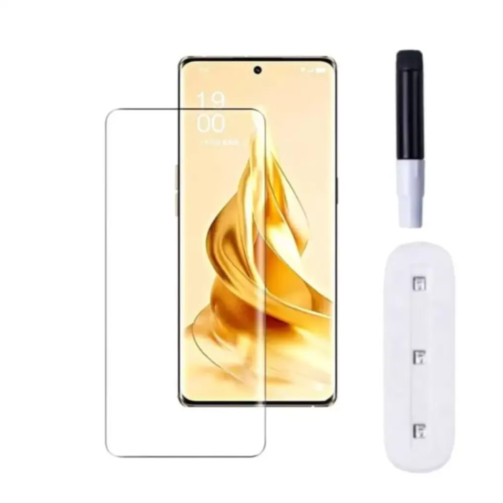 Full Coverage Liquid Glue UV Tempered Glass Screen Protector Kit for Samsung S22 ultra phone Bubble-Free & Ultra Clear