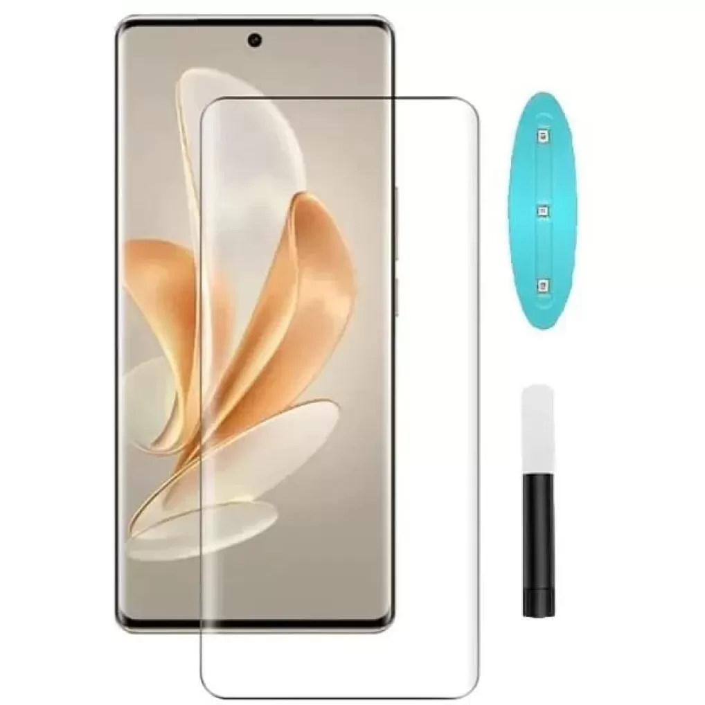 Full Coverage Liquid Glue UV Tempered Glass Screen Protector Kit for Realme 15 pro plus phone Bubble-Free & Ultra Clear