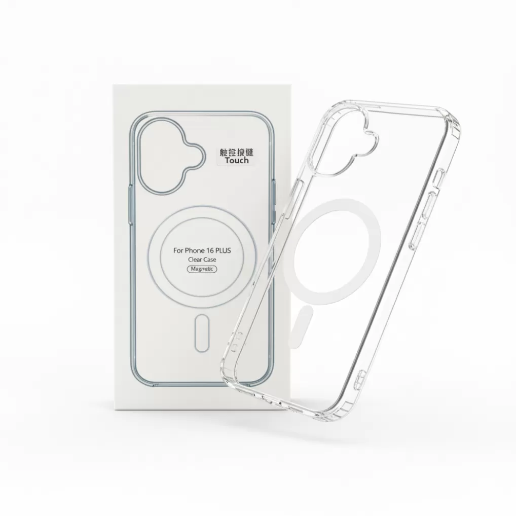 Premium Clear Magsafe Case for iPhone 16 PLUS - Slim, Shockproof & Wireless Charging Compatibl