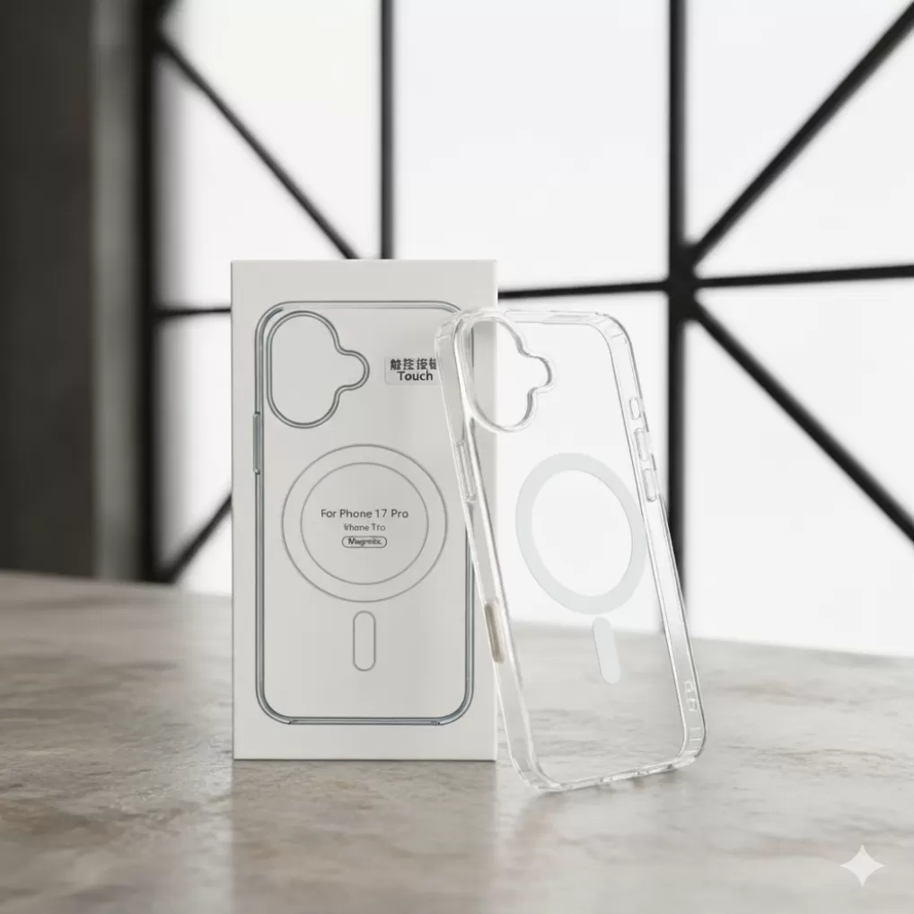 Premium Clear Magsafe Case for iPhone 17 PRO, Shockproof & Wireless Charging Compatible