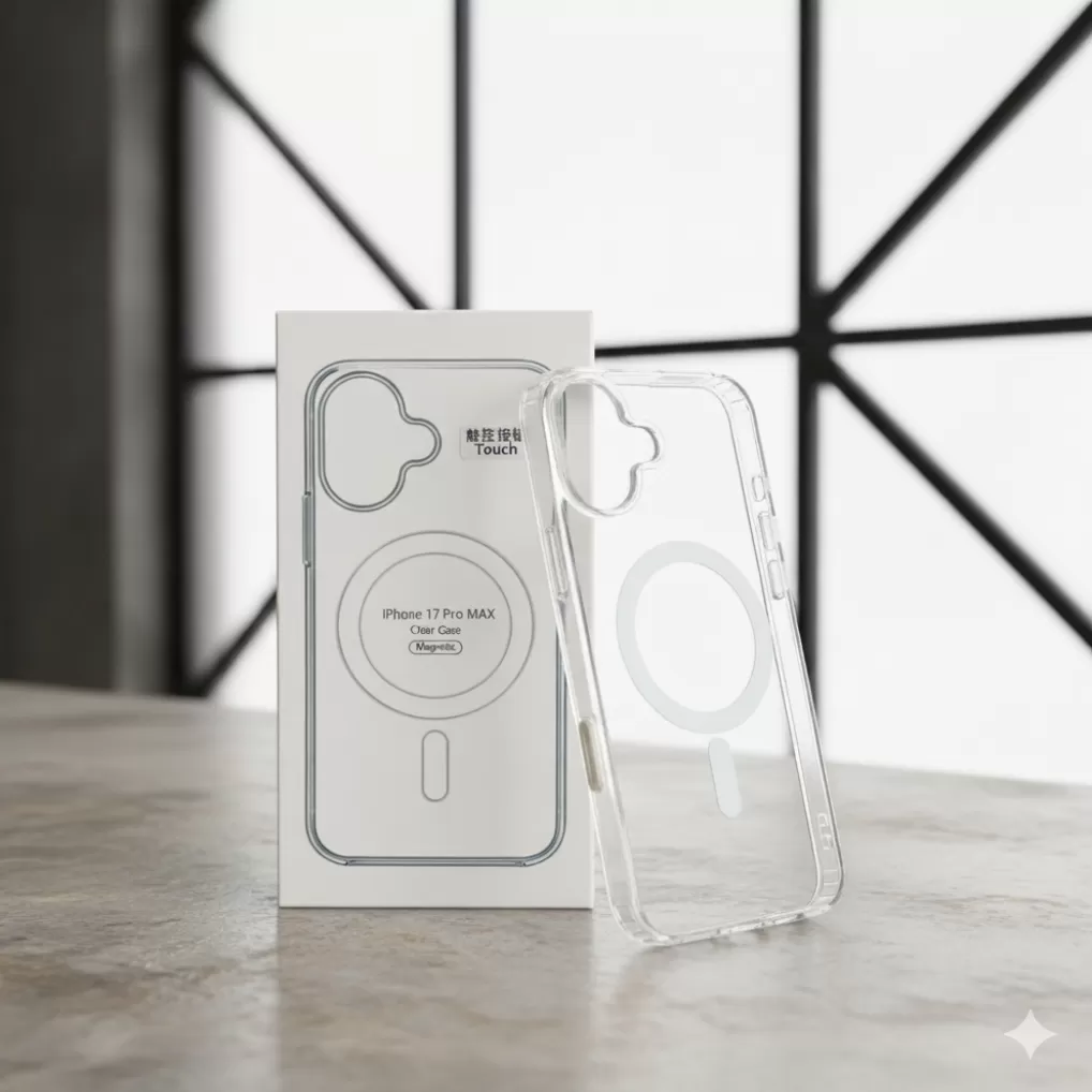 Premium Clear Magsafe Case for iPhone 17 PRO MAX, Shockproof & Wireless Charging Compatible (Copy)