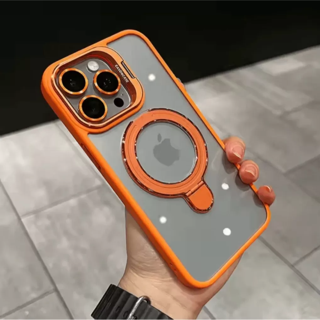 Magnetic Double Stand Case for iPhone 11 integrated lens stand back covers