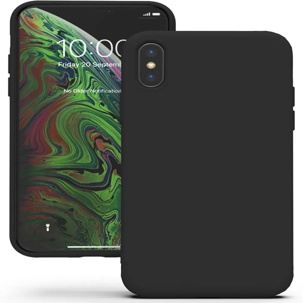 Apple iPHONE XR Basic Silicone Case Matte Finish with Fabric Inner Lining