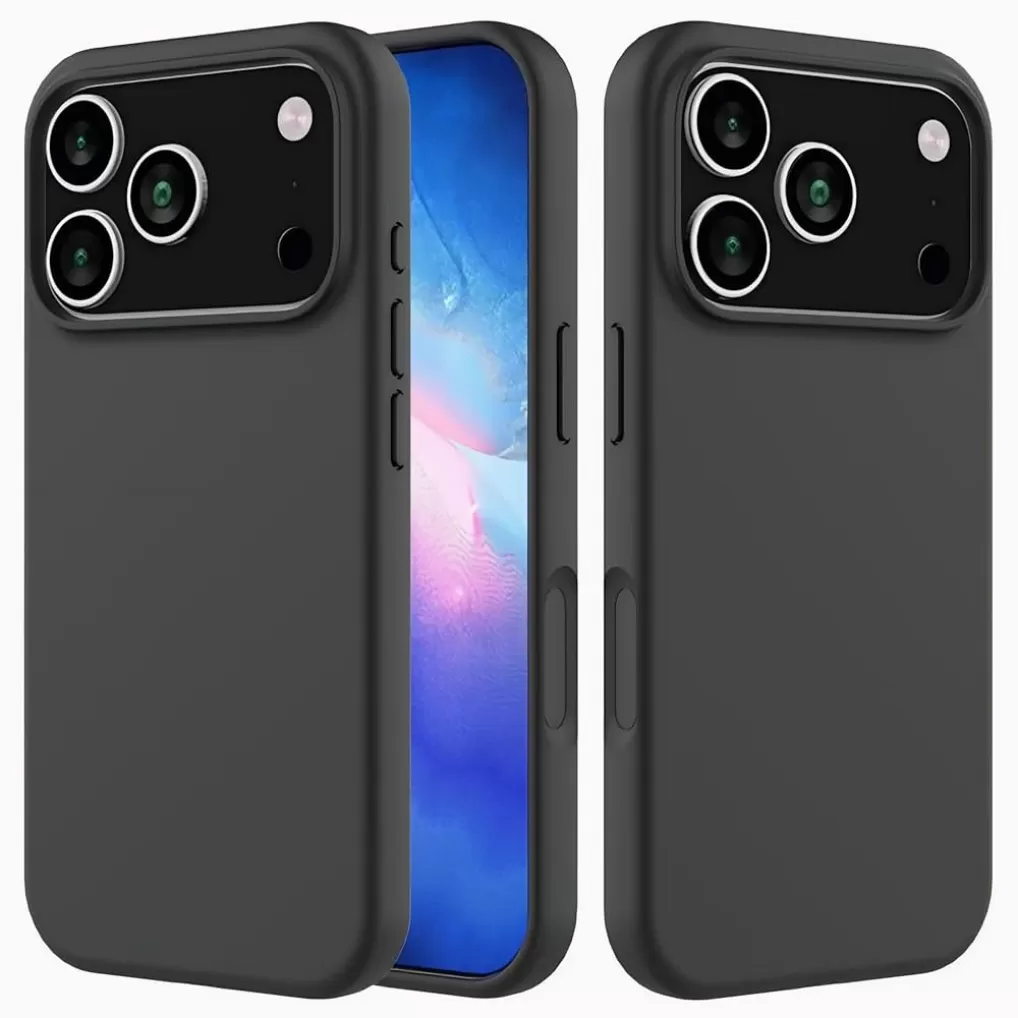 Apple iPHONE 17 Pro Max Basic Silicone Case Matte Finish with Fabric Inner Lining